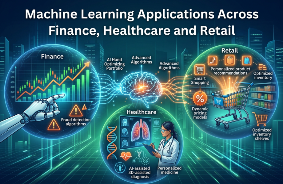 Machine Learning Applications Across Finance, Healthcare and Retail